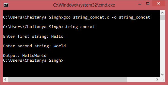 c-program-to-concatenate-two-strings-without-using-strcat