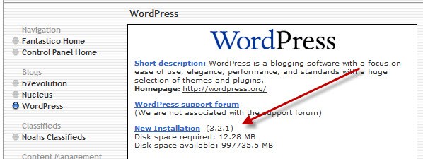 WordPress Installation