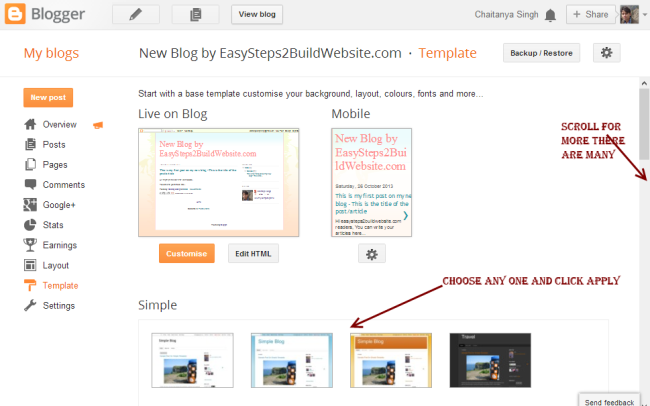 How to Create a free Website on BlogSpot