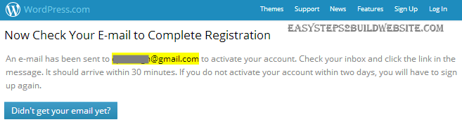 confirm email