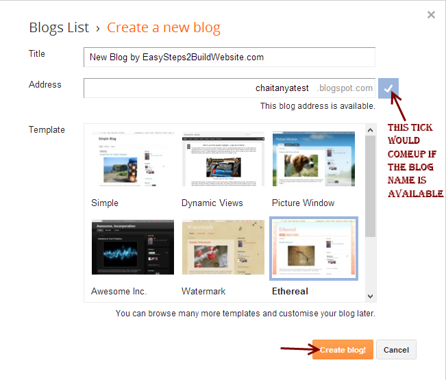 How to Create a free Website on BlogSpot