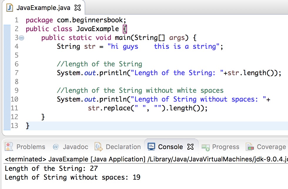 java hiide a string