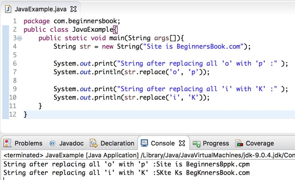 difference-between-replace-and-replaceall-in-java-javatpoint