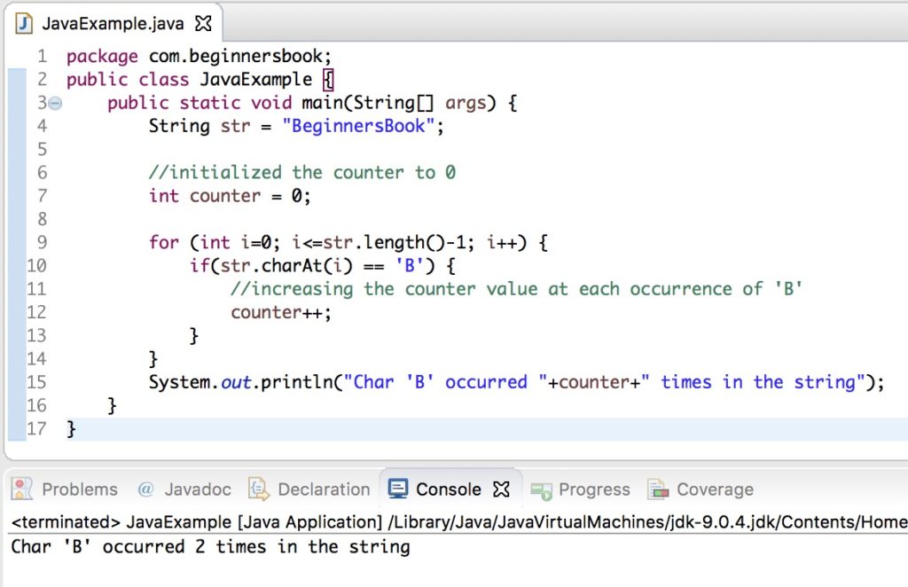 Java string charat exception