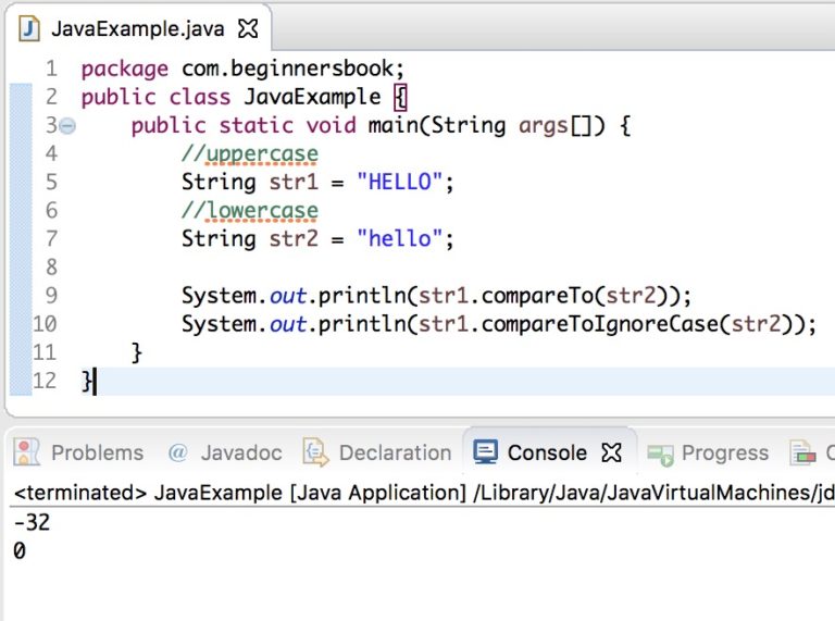 java-string-comparetoignorecase-method-example