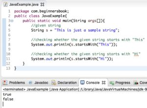 Java String startsWith() Method with examples