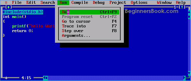 How To Install Turbo C Compile And Run A C Program