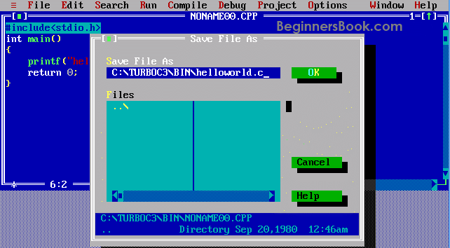 How To Install Turbo C Compile And Run A C Program