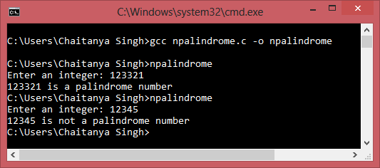 checking_palindrome_number_output