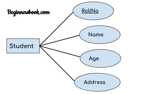 ER diagram key attribute