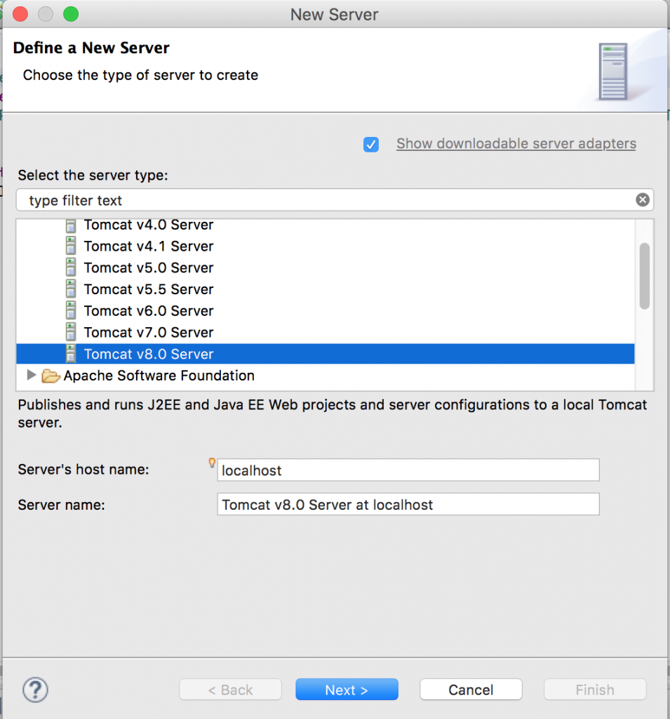 apache tomcat 8 setup and configure