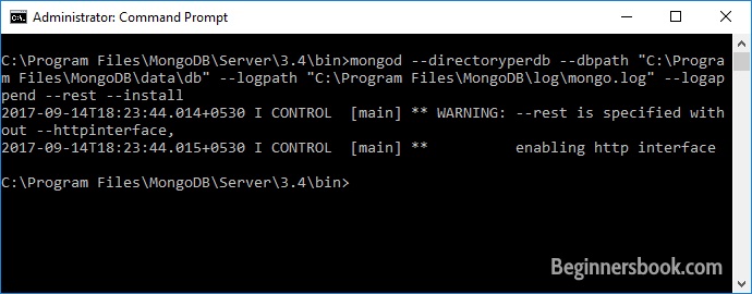 mongodb windows container database location