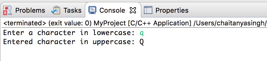 C Program To Convert Lowercase To Uppercase