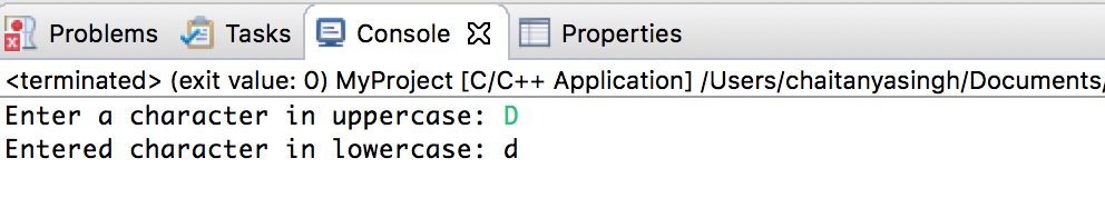 convert string to lowercase in c