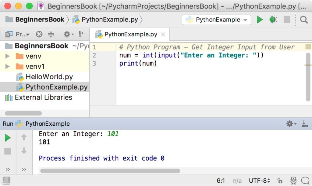 Python Int Input User