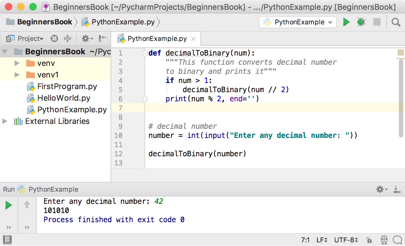 Python Program to Convert Decimal to Binary