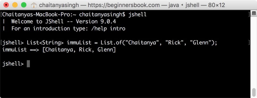 Java 9 creating non empty immutable list