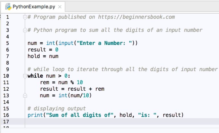 python-program-to-add-digits-of-a-number
