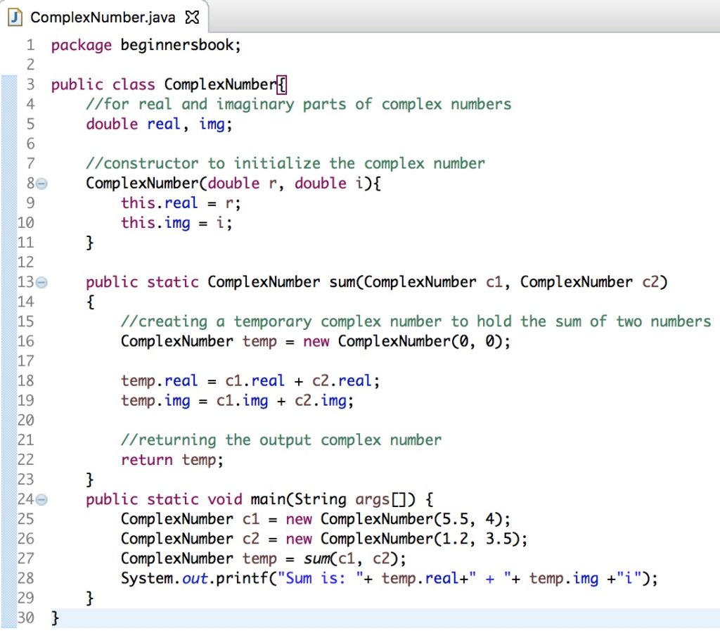 java-program-to-add-two-complex-numbers