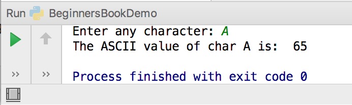 Python Program to Find ASCII Value of a Character