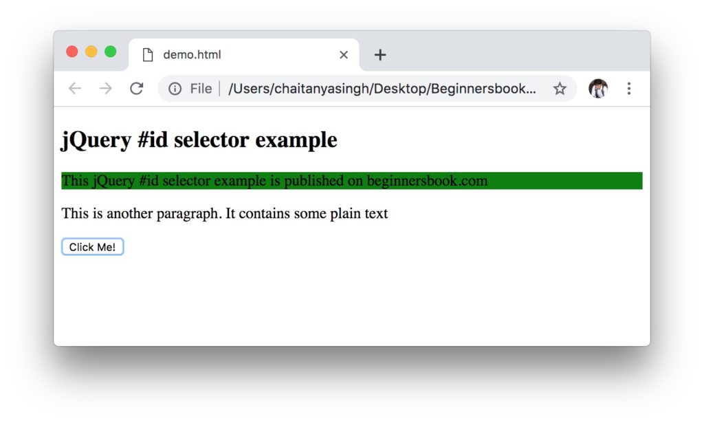 javascript id selector