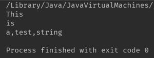 Java Code to Split String by Comma