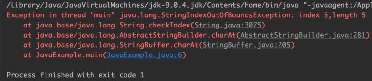 Java Stringbuffer Charat