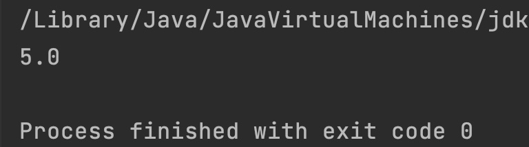 Java Math.hypot() Example Output1
