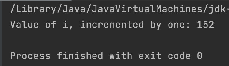 Java Math.incrementExact() Example Output_1