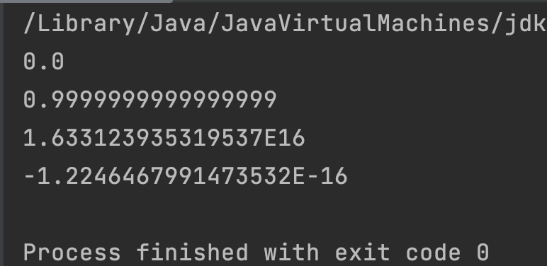 Java Math.tan() Example Output_1