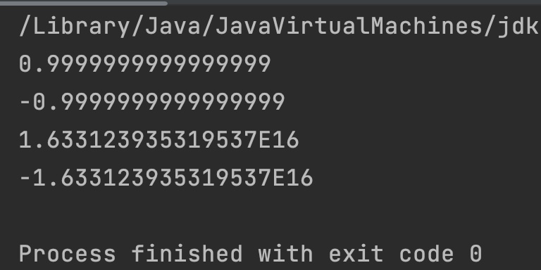 Java Math.tan() Example Output_2