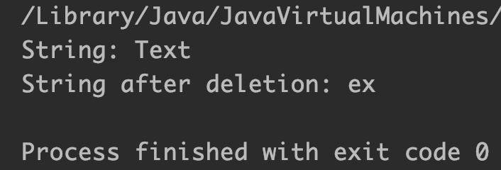 Java StringBuilder delete() Output_3