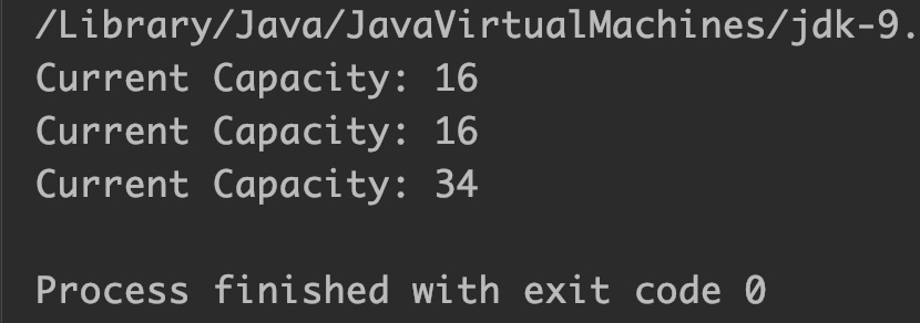 Java StringBuffer capacity() Example