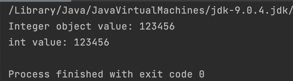 Integer intValue in Java Output2