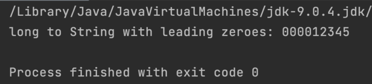Java long to String Conversion